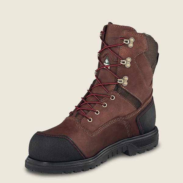 Bottes de Sécurité Red Wing - Brnr Xp - 8-Inch Waterproof Csa Toe - Marron/Noir - Homme 107VTACXZ